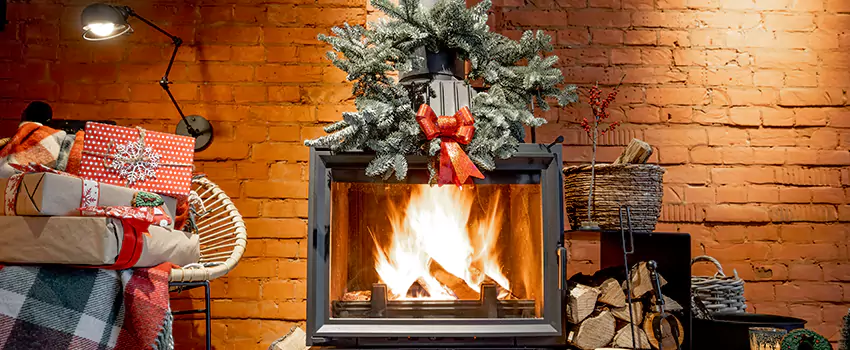 Travis Industries Linear Gas Fireplace Installation in Pico Rivera, California